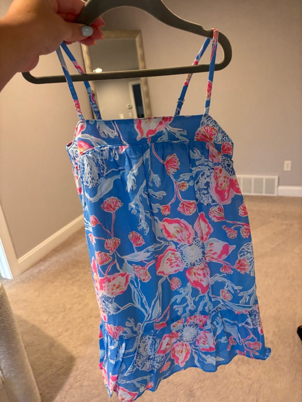 Lilly Pulitzer new with tags size medium Floral Spaghetti Strap Sundress